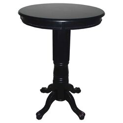 Florence Pedestal Pub Table in Black