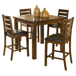 Franklin 5 Piece Dining Set in Dark Oak Franklin 5 Piece Dining Set in Dark Oak