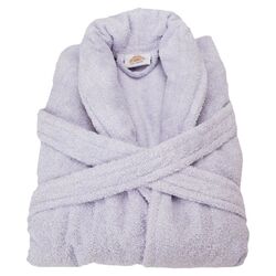 Egyptian Cotton Terry Bath Robe in Lilac