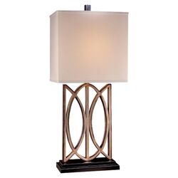 Table Lamp in Weathered Brass