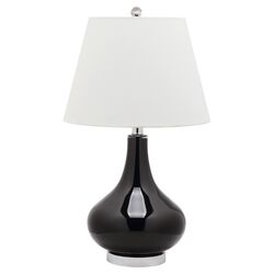 Amy Gourd Table Lamp in Black (Set of 2)