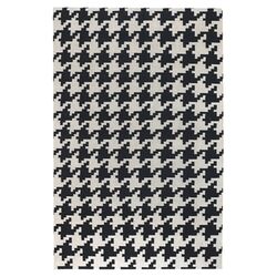 Frontier Houndstooth Black & Ivory Rug