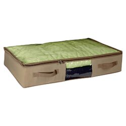 Cedar Inserts Underbed Canvas Chest in Clear (Set of 2)