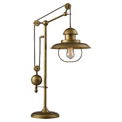 Farmhouse Table Lamp in Antique Bronze