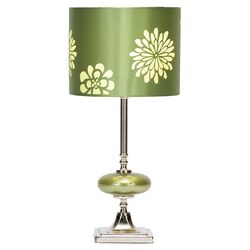 Wyman Table Lamp in Green & Silver (Set of 2)