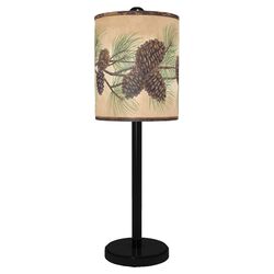 Pinecone Accent Table Lamp in Black