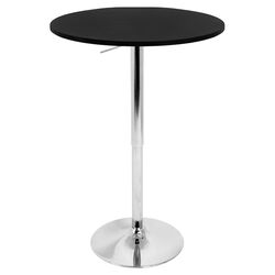 Adjustable Bar Table in Black