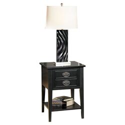 American Federal End Table in Black