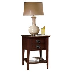 American Federal End Table in Brown Cherry