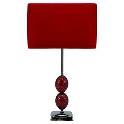 Lucas Modern Table Lamp in Red (Set of 2)