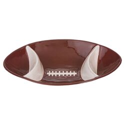 Brewsky Sports Chip & Dip Bowl in Brown
