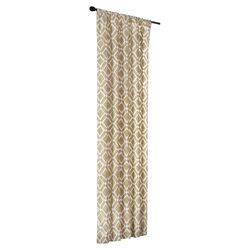 Delray Diamond Curtain Panel in Tan