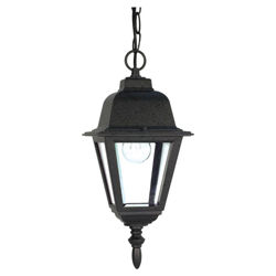 Briton 1 Light Hanging Lantern in Black