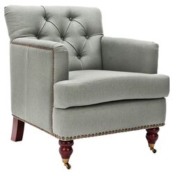 Grace Cotton Chair in Gray
