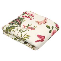 Butterfly Quilted Cotton Throw