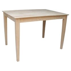 Unfinished Shaker Dining Table in Natural
