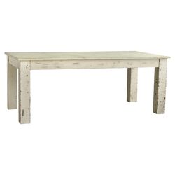 Demeter Dining Table in Distressed White