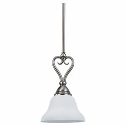 Montclaire 2 Light Pendant in Brushed Nickel