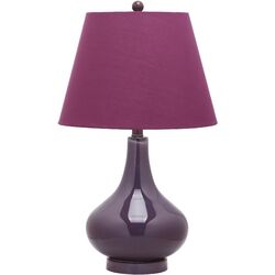 Amy Gourd Table Lamp in Dark Purple (Set of 2)