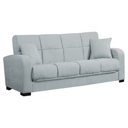 Damen Convert-a-Couch Sleeper Sofa in Sky Blue