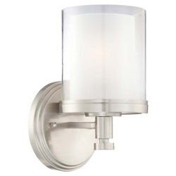 Decker 1 Light Wall Sconce in Nickel