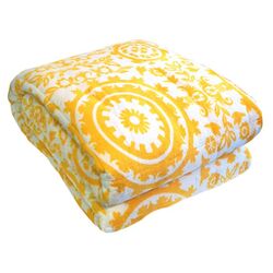 Bauhaus Quilted Throw in Yellow