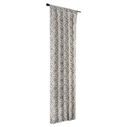 Delray Diamond Curtain Panel in Grey