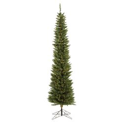 Durham Pole Pre-Lit Clear 7.5' Pine Christmas Tree