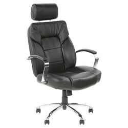 Commodore Leather Executive Chair in Black