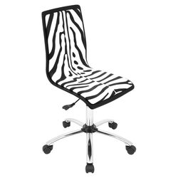 Zebra Mid Back Office Chair in Black & White