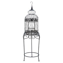 Victorian Style Bird Cage in Black