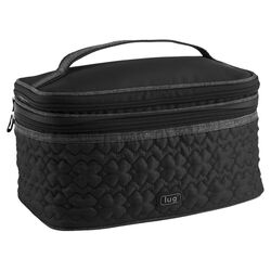 2 Step Cosmetic Case in Midnight Black