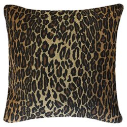 Leopard Square Pillow in Brown