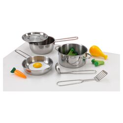Deluxe 11 Piece Cookware Set in Silver
