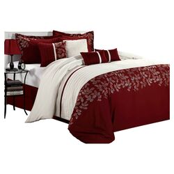 Montana 8 Piece Comforter Set in Red