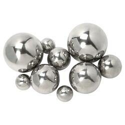 Abbott 9 Piece Decorative Ball Set in Chrome