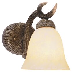 Olde World Wall Sconce in Brown