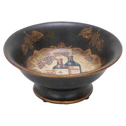Ceramic Bowl in Antique Black