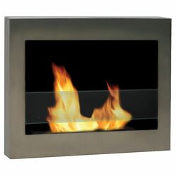 Bio Ethanol Fireplace in Stainless Steel