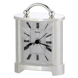 Regent Mantel Clock in Silver