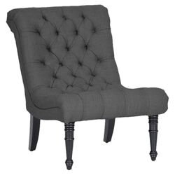 Caelie Tufted Accent Chair in Gray (Set of 2)