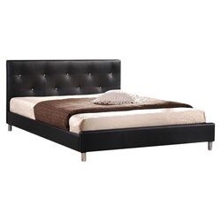 Blair Tufted Queen Bed in Black