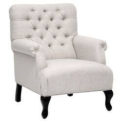 Joussard Tufted Club Chair in Beige (Set of 2)