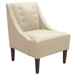 Galápagos Swoop Armchair in Chambers Chalk