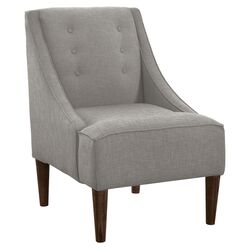 Swoop Armchair in Linen Grey