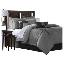 Connell 7 Piece Comforter Set in Gray