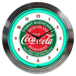 Coca-Cola Neon Clock in Evergreen