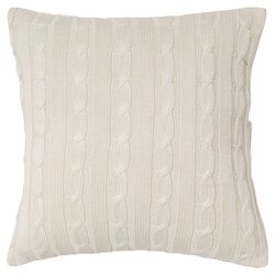 Cable Knit Pillow in Cream