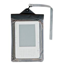Waterproof e-Reader Pouch in Charcoal