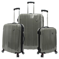 Sedona 3 Piece Luggage Set in Pewter Sedona 3 Piece Luggage Set in Pewter